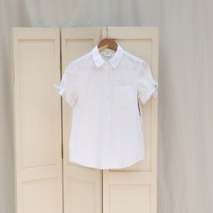 Kate Spade Button Up Shirt with knotted sleeve detail